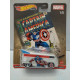 VOLKSWAGEN T1 DRAG BUS CAPTAIN AMERICA 1/5 MARVEL 1:64 HOT WHEELS PREMIUM