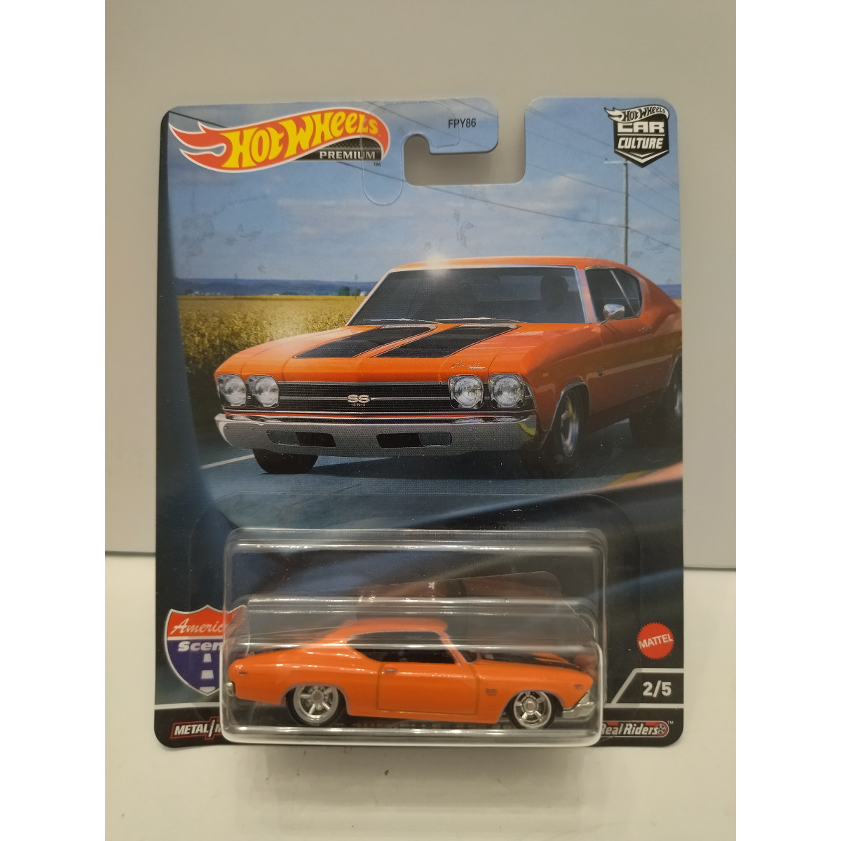 CHEVROLET CHEVELLE SS 396 1969 2/5 AMERICAN SCENE 1:64 HOT WHEELS