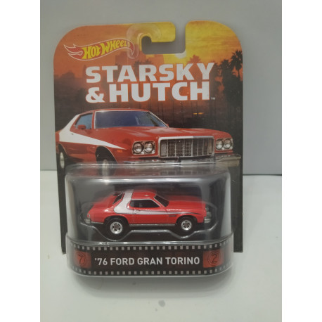 FORD GRAN TORINO 1976 STARSKY & HUTCH 1:64 HOT WHEELS PREMIUM